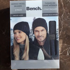 Merino Wool Bench Beanies- 2-Pack NWOT